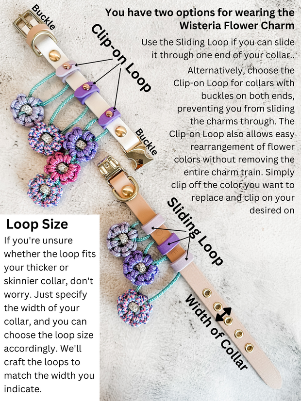 Wisteria Flower Charm