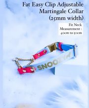 Fat Easy Clip Adjustable Martingale Collar