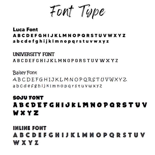 font for collar