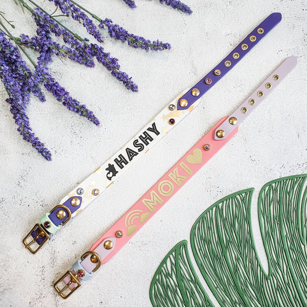 Pink dog collar