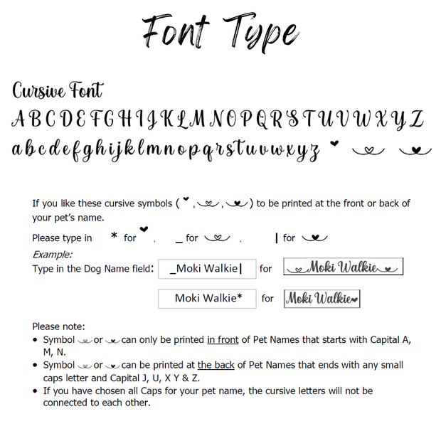font for moki walkie collar
