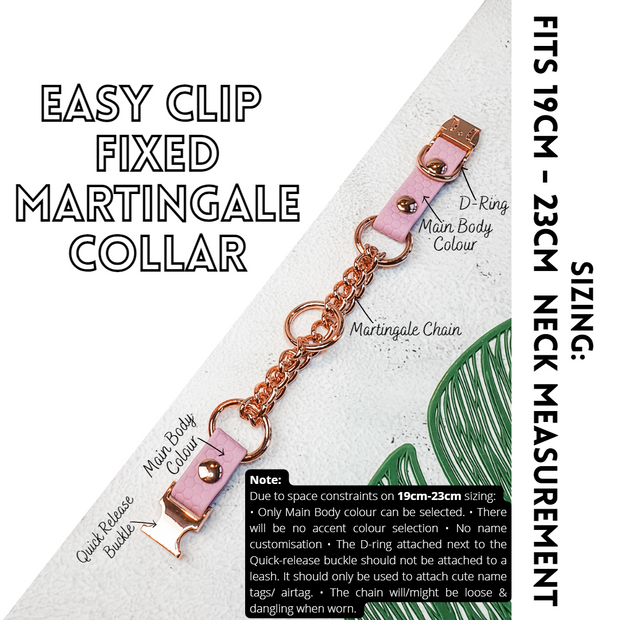 Easy Clip Fixed Martingale Collar