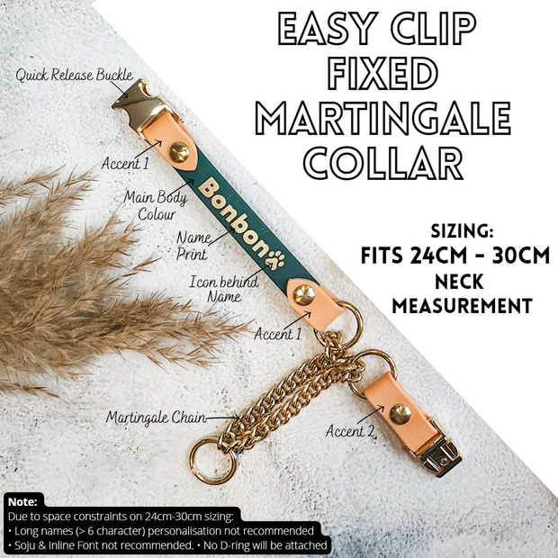 Easy Clip Fixed Martingale Collar
