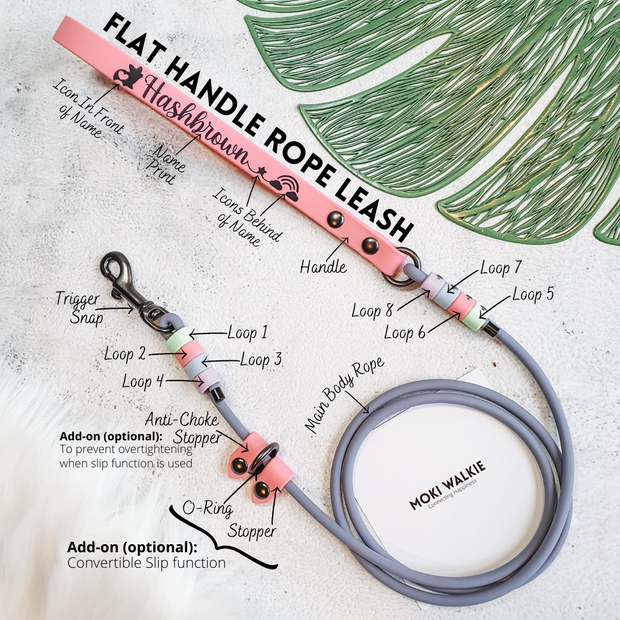 Flat Handle Rope Leash