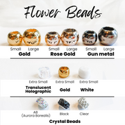 Flower beads for dogs collar