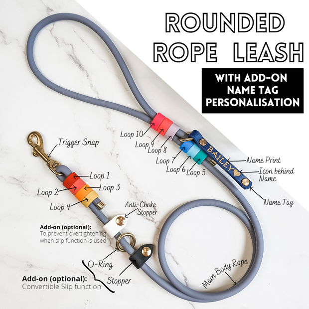 Rounded Rope Leash