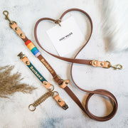 Rainbow Braided Multiway Leash
